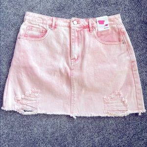 Amp pink mini skirt 100% cotton size medium